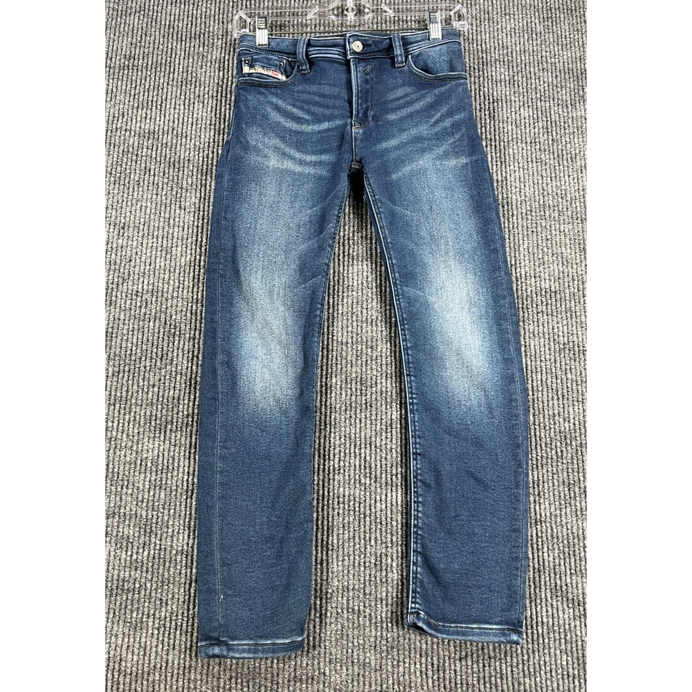 Diesel Waykee-J US Jeans Girls Youth Size 10Y Blue Denim Regular Fit Straight